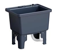 Fregadero de plástico independiente for fregona, con control de agua de un solo toque, ideal for cocinas, restaurantes y garajes.(Blue,40cm)