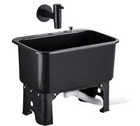 Fregadero de servicio pesado para baño, lavandería, garaje, inodoro exterior, tina para fregar, para tienda, sótano, bar, profundización