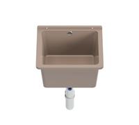 Fregadero de vertido, lavabo, fregadero, artesa de lavado exterior, jardín, garaje, sótano, lavandería, taller, fregadero (Beige)