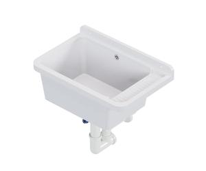 Fregadero de vertido, lavabo, lavabo exterior, jardín, garaje, sótano, fregadero, lavadero, taller, lavabo grande (blanco)
