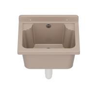 Fregadero de vertido, lavabo, lavabo, lavadero, exterior, jardín, garaje, sótano, lavandería, taller, 4 colores (beige)