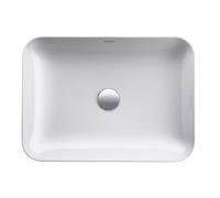 Fregadero Duravit Cape Cod, 550x400 mm, sin banco con agujero para grifo, sin rebosadero, 2347550000, Color: Color interior blanco, color exterior blanco