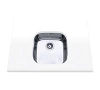 Fregadero Edesa Fuji BE 40x40 1C Plus acero inoxidable 1 cubeta bajo encimera 20 cm profundidad