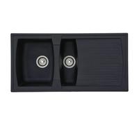 Fregadero encastrable Boston (100 x 50 cm, Negro)