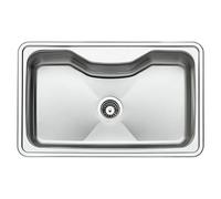Fregadero encastrable LYG800 (49,8 x 79,8 cm, Acero inoxidable)