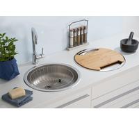Fregadero Integrado Fregadero Redondo Acero Inox Fregadero Cocina Set respekta