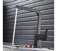 Fregadero Mezclador de Cocina Extensible de latón Negro, Grifo Giratorio multifunción para Lavabo con Ducha extraíble de Doble Purga, Grifo de Agua Giratorio de 360 °, Grifo para Fregadero