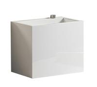 Fregadero multifunción para exteriores con desbordamiento y perilla de drenaje, ideal para jardines, hoteles, residencias y villas (50 cm), fregadero versátil para exteriores para un fácil lavado y