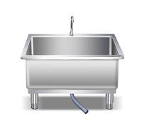 Fregadero Para Fregona De Piso Comercial,cubo Para Fregona De Bañera Para Servicios Públicos, Fregadero Para Cuarto De Lavado,lavabo De Servicio De Fregona De Acero Inoxidable(100 * 40 * 50cm)