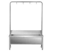 Fregadero para piso comercial, lavabo de acero inoxidable para servicio de fregona, tina para uso general, balde para fregona, fregadero para lavandería, cocina, restaurante,Highshelf-100 * 50 * 55cm