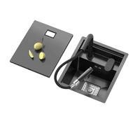 Fregadero Pequeño Invisible De Acero Inoxidable Con Tapa Y Grifo Extraíble, Ideal Para Ahorrar Espacio En Cocinas De Apartamentos Pequeños, Caravanas Lavabos De Tocador(40 * 54 * 22cm)