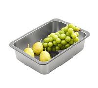 Fregadero portátil de cocina pequeño, estación de trabajo, fregadero de granja de un cuenco, fregadero multifuncional para exteriores, para patios, terrazas y jardines, fregadero que ahorra