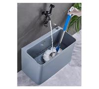 Fregadero portátil para fregona y lavandería, limpieza de piscina, gris oscuro, 48 cm, estadística de lavado ideal para uso doméstico y comercial