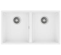 Fregadero Rectangular Bajo Encimera SQUARE 2C 760 TG - TEKA