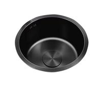 Fregadero Redondo De Acero Inoxidable 304, Diseño Engrosado, Lavabo De Cocina, Resistente Al Aceite Y Fácil De Limpiar(32 * 32 * 18CM)