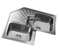Teka Angular 2C-Sf Inox - Fregadero 90Cm