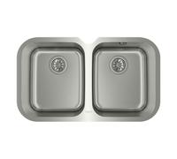 Fregadero Teka BE 2C 765 - acero inoxidable, 2 cubetas, bajo encimera