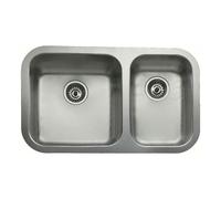 Teka BE 2C 785 - Fregadero Bajo Encimera de 90 cm, 2 Cubetas, Embellecedor de Rebosadero, Chapa de Gran Espesor, Accesorios de Fijación, Color Acero Inoxidable
