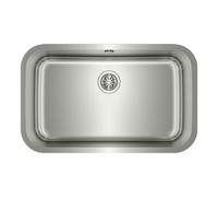 TEKA Fregadero Bajo Encimera 1 Cubeta en Acero Inoxidable 18/10, Profundidad 20cm, Válvula Canasta 3 ½”, Embellecedor de Rebosadero, Accesorios de Fijación, Para Mueble de 90cm, Modelo BE 74.43