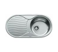 Fregadero Teka DR-80 1C 1E - Acero inoxidable, reversible, 1 cubeta