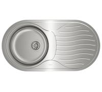 Fregadero Teka Dr 80 1C 1E Derecha 1 Seno Acero Austenítico