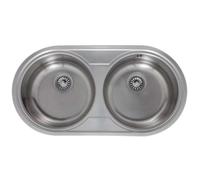 Fregadero Teka DR 80 2C Empotrado Ovalado Acero Inoxidable 2 Senos