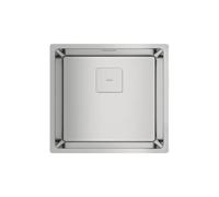 TEKA Fregadero Cocina 1 Cubeta 40cm, Acero Inoxidable, Triple Instalación: Encastre, Enrasar o Bajo Encimera, Profundidad 200mm, Mueble 50cm, Válvula Canasta y Sifón, Modelo FlexLinea RS15 40.40