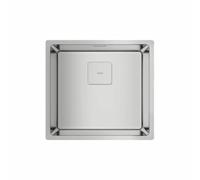 TEKA Fregadero Cocina 1 Cubeta 40cm, Acero Inoxidable, Triple Instalación: Encastre, Enrasar o Bajo Encimera, Profundidad 200mm, Mueble 50cm, Válvula Canasta y Sifón, Modelo FlexLinea RS15 40.40