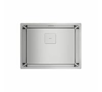 TEKA Fregadero Cocina 50 cm 1 Seno FlexLinea Triple Posibilidad de Instalación, Acero Inoxidable para Mueble 60cm, SilentSmart, Duradero, Modelo RS15 50.40
