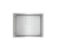 TEKA Fregadero de Una Cubeta 60 cm Acero Inoxidable, Triple Instalación, Profundidad 200mm, SilentSmart, Tratamiento PureClean, SoftTexture, Acero (18/10) FlexLinea RS15 50.40