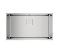 Teka FlexLinea RS15 71.40 - Fregadero Cocina 1 Seno, de 80 cm, Triple Posibilidad de Instalación, Encastre, Enrasar, Bajo Encimera, Acero Inoxidable