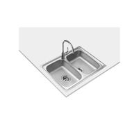 Fregadero Teka STARBRIGHT 80 E-XP 2C Acero Inoxidable 2 senos Rectangular Sobre encimera