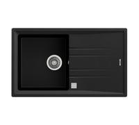 Fregadero Teka STONE 50BTG1C1E, Negro, 1 seno, mueble de 50 cm