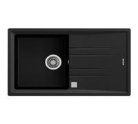 Fregadero Teka Stone 50 B-TG 1C 1E empotrado negro Tegranite+ 1 seno escurridor reversible