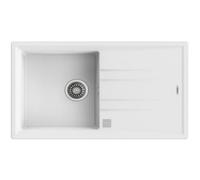 Fregadero Teka Stone 50 B-TG Empotrado Blanco 1 Seno Escurridor Reversible 860x510 mm