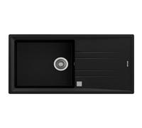 Fregadero Teka Stone 60 L-TG 1C 1E rectangular negro Tegranite escurridor automático