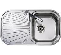 Teka Fregadero Stylo 1C 1E – 1 cubeta y escurridor, acero inoxidable, para mueble de 45 cm