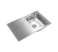 Fregadero Teka Universe 45 T-XP 1C 1E de inox con escurridor reversible, 79 × 50 cm