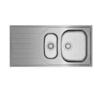 Teka Fregadero encastrado Universe 60 T-XP 1½B 1E – 1½ cubetas, escurridor, acero inoxidable, 60 cm