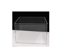 Fregadero y caja de almacenamiento multiusos de acrílico transparente de poca profundidad. Tanque de agua for fotografía, pecera, bandeja de café y organizador de cosméticos. Expositor de sobremesa fo