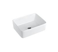 Fregaderos de Buques Fregadero de cerámica for el hogar, lavabo artístico cuadrado, sobre, cuenco for lavar Fregadero del Baño