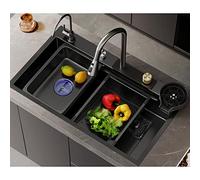 Fregaderos de Cocina, Fregadero de Cocina de Acero Inoxidable 304, Fregadero de Cascada, Fregadero Dea Sola Cucon Lavaplatos, Fregaderos de Cocina, Fregadero de Cocina de Instalación Empotrada O Bajo