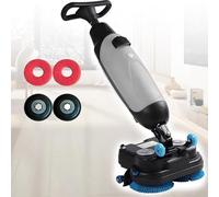 Fregadora Aspiradora Industrial A Batería 36V, Limpiadora De Suelos Profesional Con Cabezal Doble, Ancho 17", Depósitos De 4,5 Litros Y 7,5 Litros, Para Uso Intensivo En Almacenes Y Fábricas(Gray)