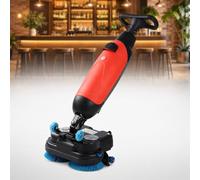 Fregadora De Baldosas, Máquina Fregadora De Suelos Con Cepillos 36 V Red | Frega Lava Seca, 43 Cm De Ancho, 180 Rpm, Autonomía 90 Min, Doble Cepillo, Cabezal 360°, Doble Depósito