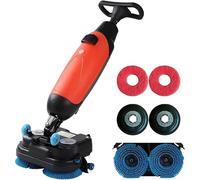 Fregadora de suelo comercial, máquina pulidora multifuncional, 12000 pies cuadrados/H, 43 cm de ancho de limpieza, doble cepillo, rotación de 360° para uso doméstico y comercial