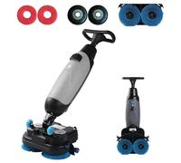 Fregadora-Secadora De Suelos Profesional, Con Recorrido De Limpieza De 43 Cm, Pulidora Y Limpia Suelos Multifunción, 240 RPM, Limpieza Profunda For Baldosas Y Suelos De Madera(Grigio)