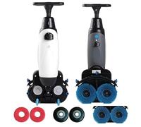 Fregadora-Secadora De Suelos Profesional Con Recorrido De Limpieza De 43 Cm, Pulidora Y Limpiasuelos Multifunción, 240 RPM, Limpieza Profunda De Azulejos Y Lechadas(Bianco)