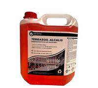 Fregasuelos Industrial Terrasoil Alcalis - Detergente Desengrasante Grandes Superficies, Perfumado Duradero, Ideal Para Suelos Porcelánicos y Mármol, Elimina Olores, 5L