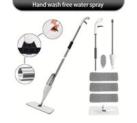 Fregona de Spray para Limpieza de Suelos con Botella Recargable y Almohadillas de Microfibra, Uso Doméstico o Comercial, Fregona para y Húmedo, Ideal para Madera, Laminado, Cerámica y Tiendas
