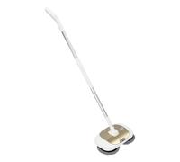 Fregona eléctrica inalámbrica con cubo de limpieza, depósito de agua de 400 ml e iluminación LED, fregona vibratoria, mopa autolimpiante (oro, blanco)
